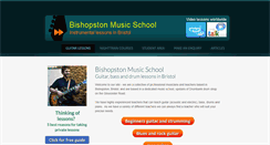 Desktop Screenshot of guitarlessonsbristol.org.uk